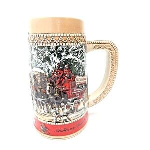 Annheiser Busch Budweiser Beer Stein Mug Clydesdale "C" Series Limited Edition